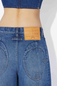 Pantalon Ample en denim - Vintage blue