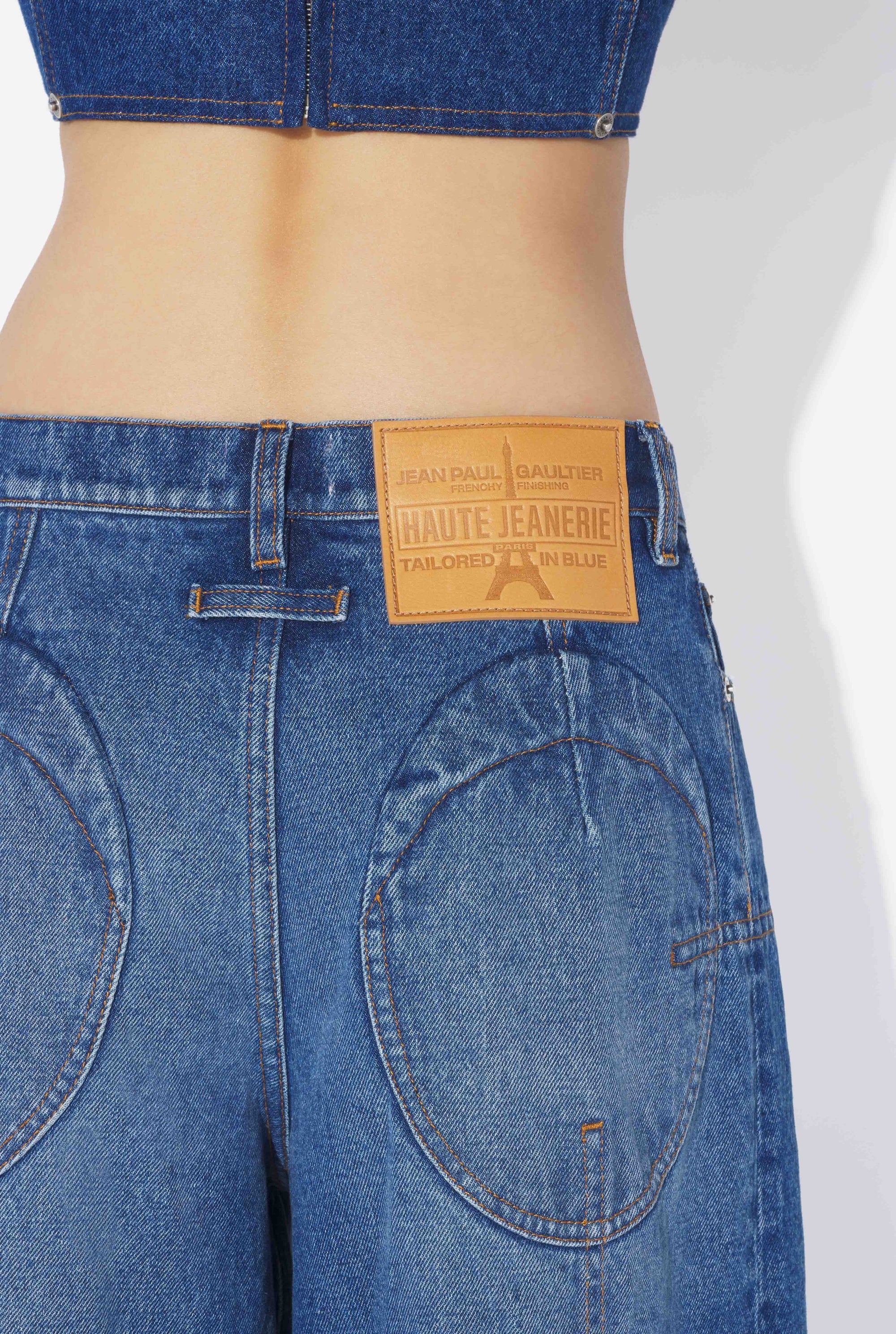 Pantalon Ample en denim - Vintage blue