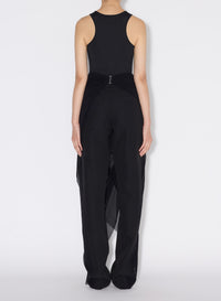 Pantalon de tailleur en laine - Black