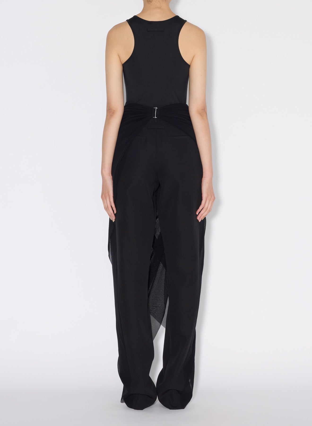 Pantalon de tailleur en laine - Black