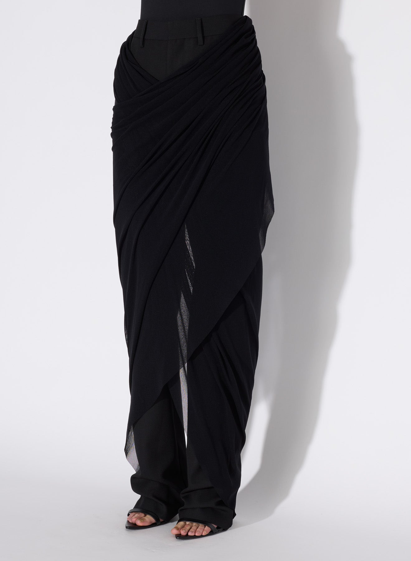 Pantalon de tailleur en laine - Black