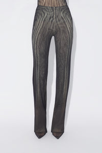 Le Pantalon Spirale Noir - Black & Grey & Ecru