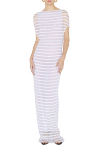 Robe Rayures marinière - White
