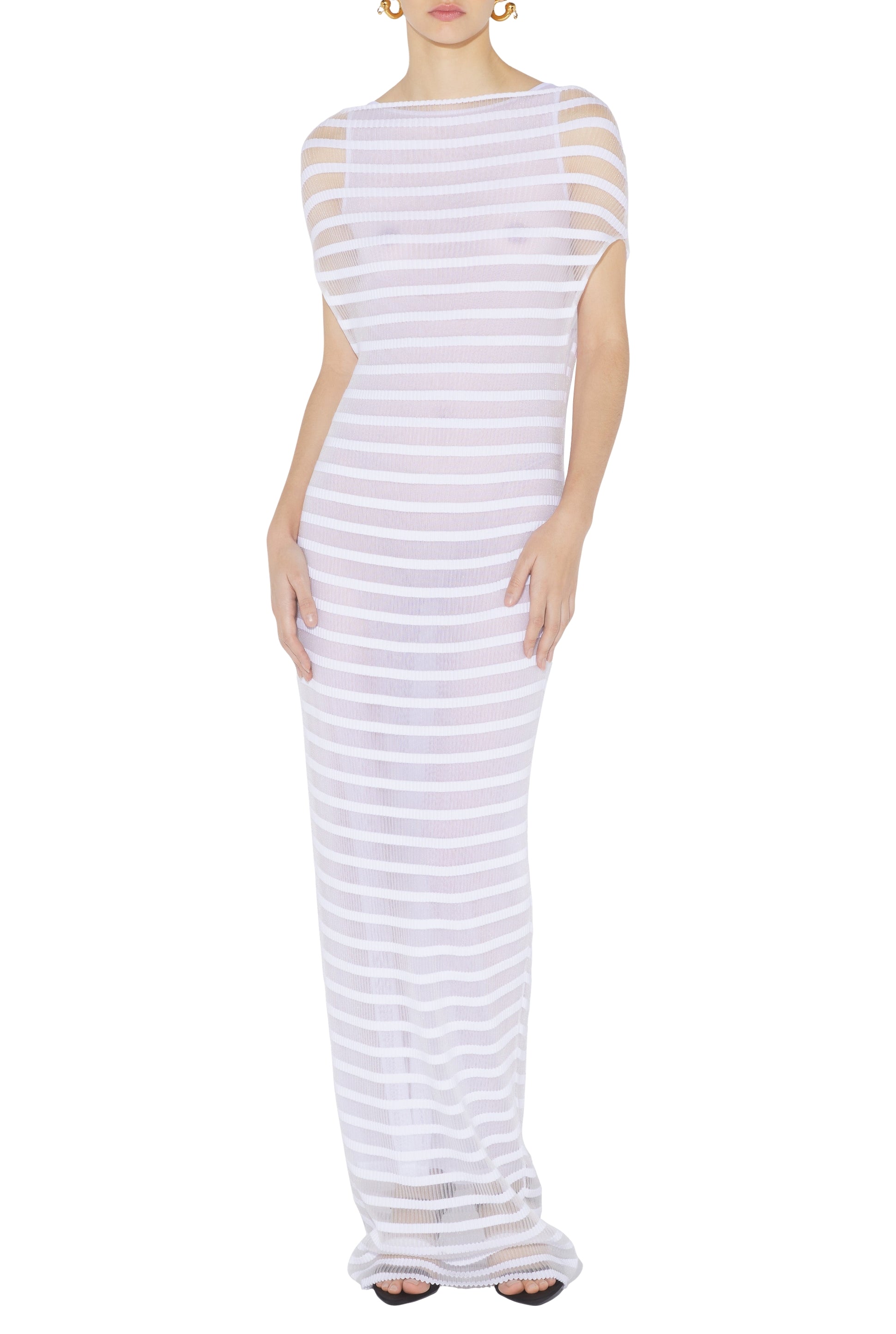Robe Rayures marinière - White