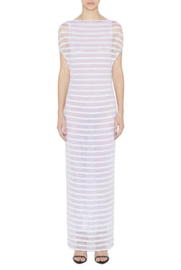 Stripes sailor dress - White