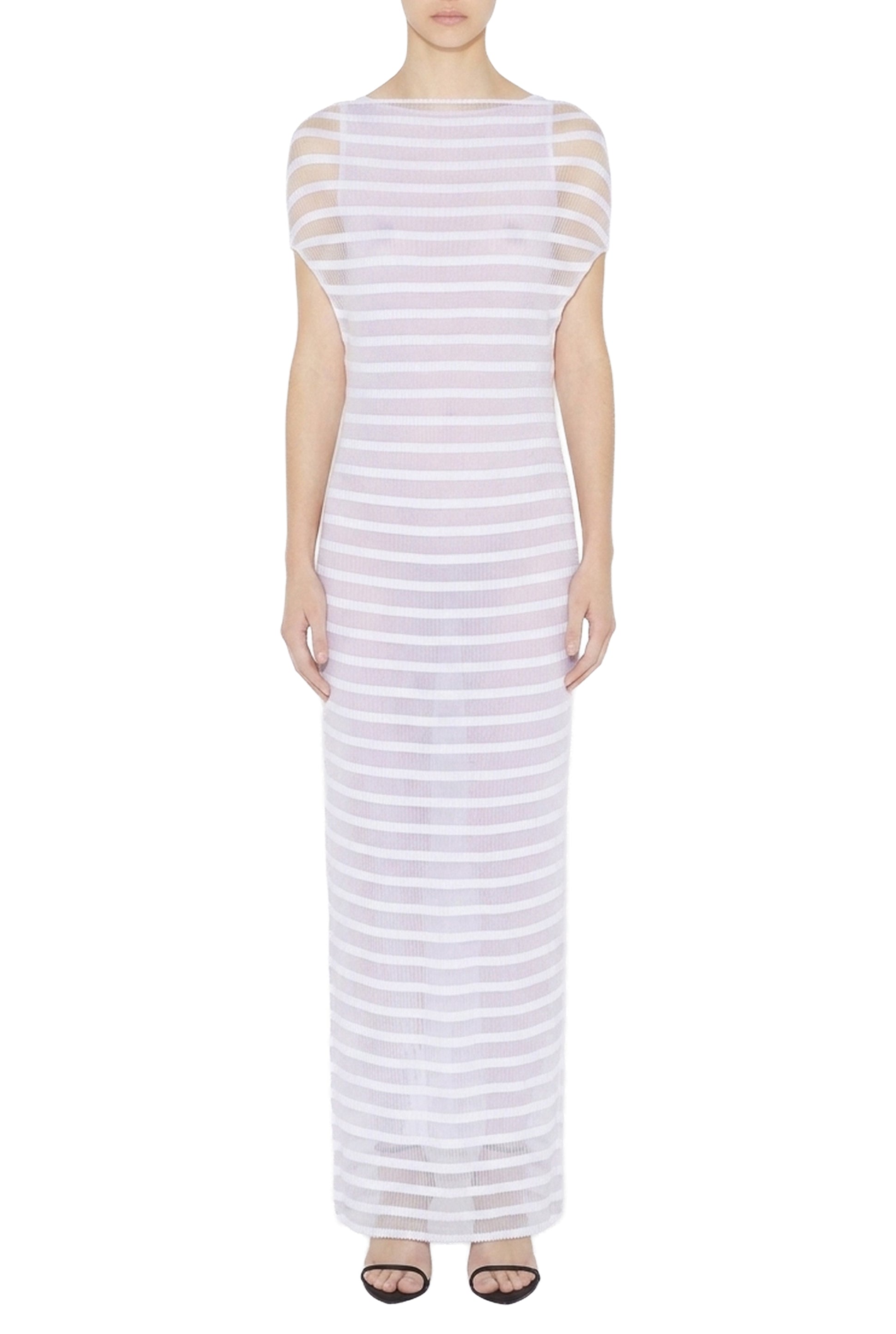 Stripes sailor dress - White
