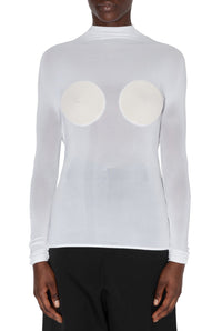Top dos nu à seins coniques - Optic White & Écru