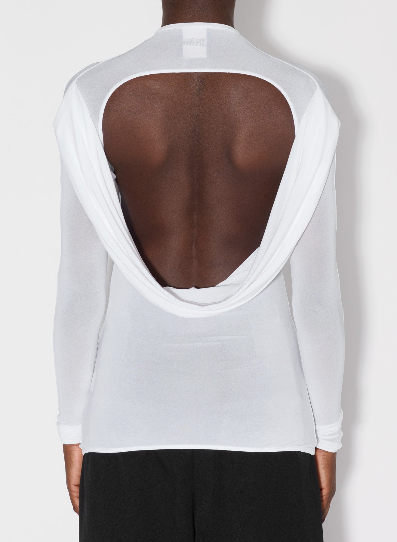 Top dos nu à seins coniques - Optic White & Écru