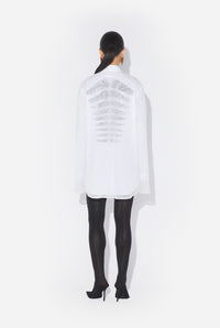 Long Sleeves Double Layer Shirt - Black & White