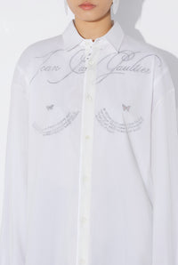 Long Sleeves Double Layer Shirt - Black & White