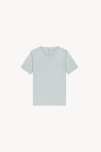Top col rond manch court - Vert Deau