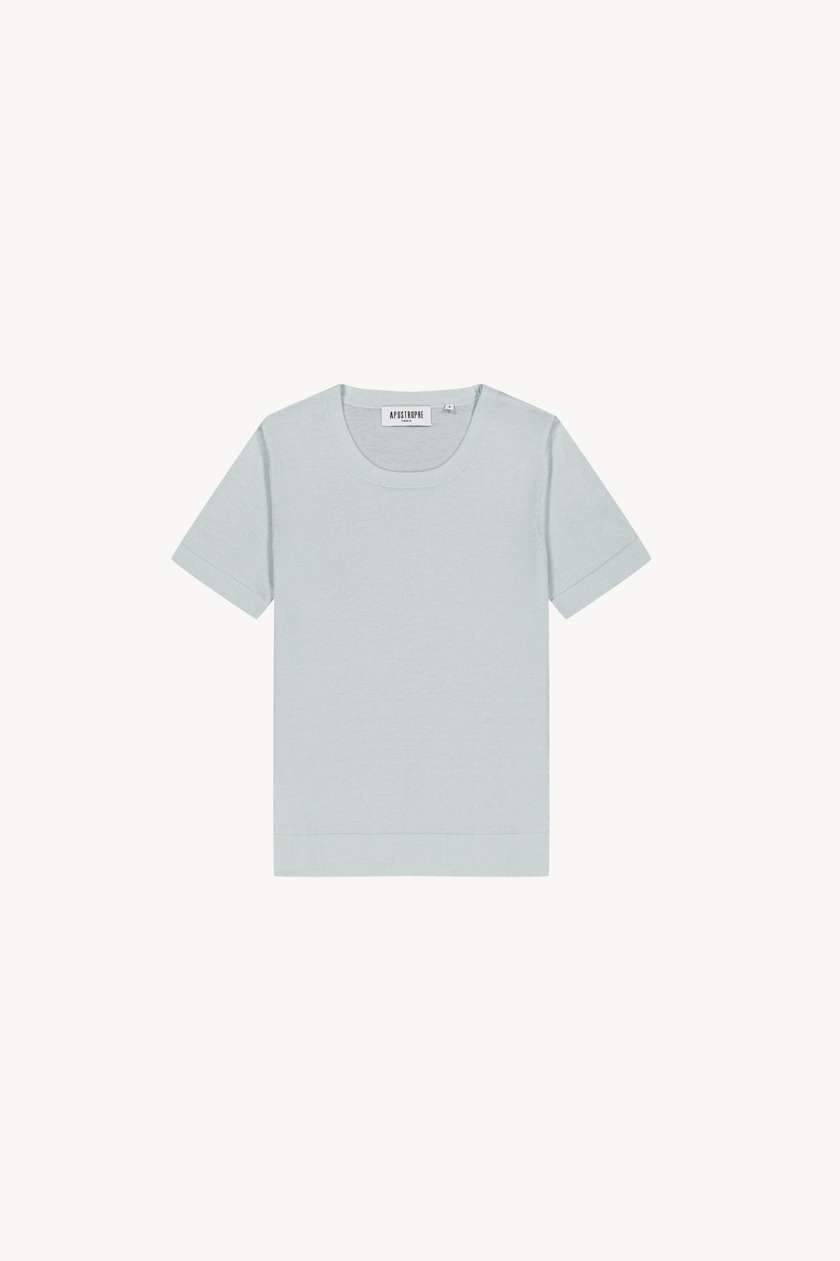 Top col rond manch court - Vert Deau