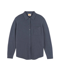 Chemise à manches longues en cachemire - Storm Grey
