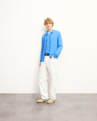 BOAT BLUE / NEW / QTY : 34 / Chemise Manches Longues - Boat Blue