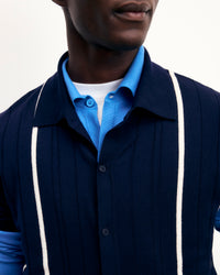 NAVY / NEW / QTY : 4 / Chemise Manches Courtes - Navy