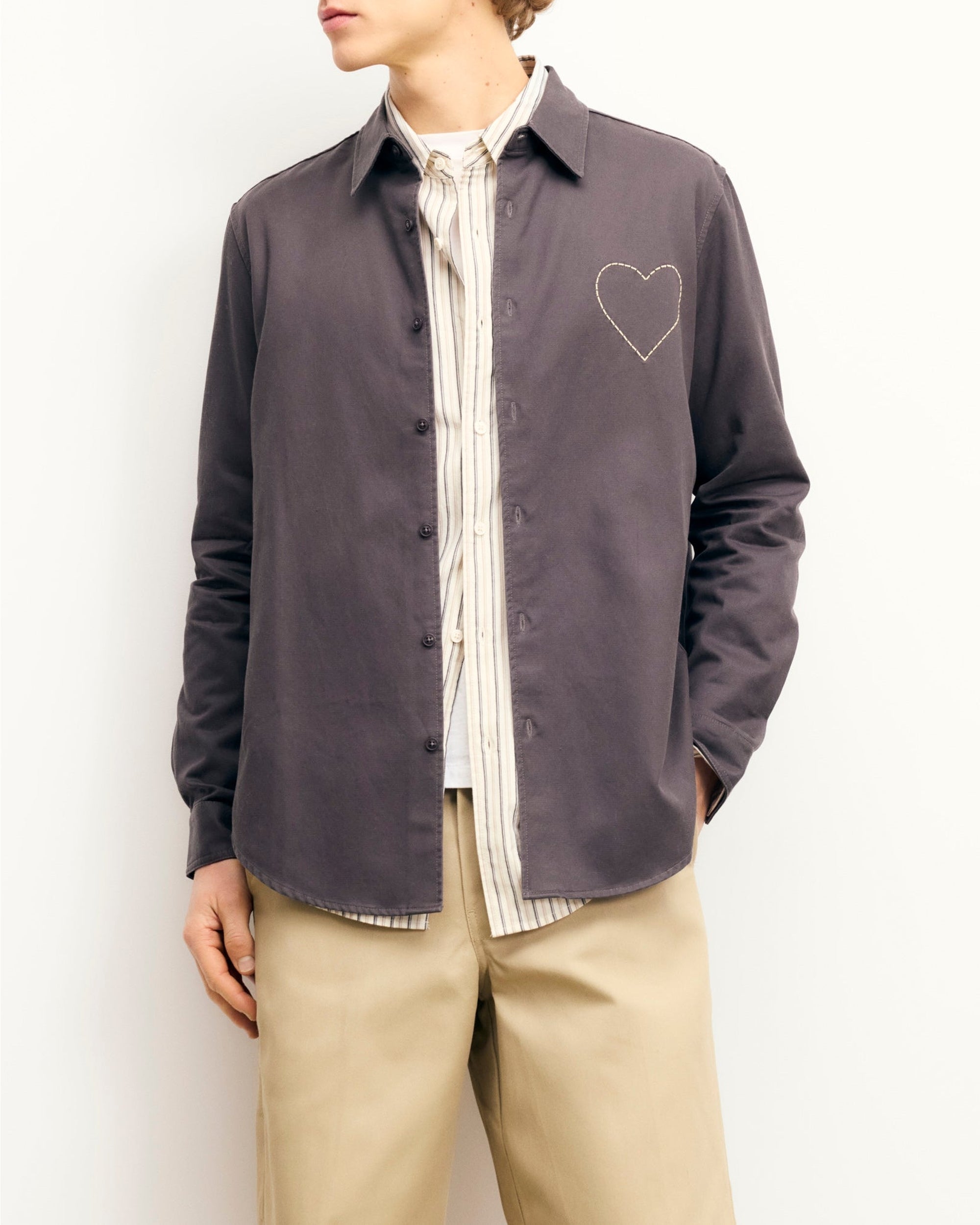 Chemise à manches longues - Washed Black