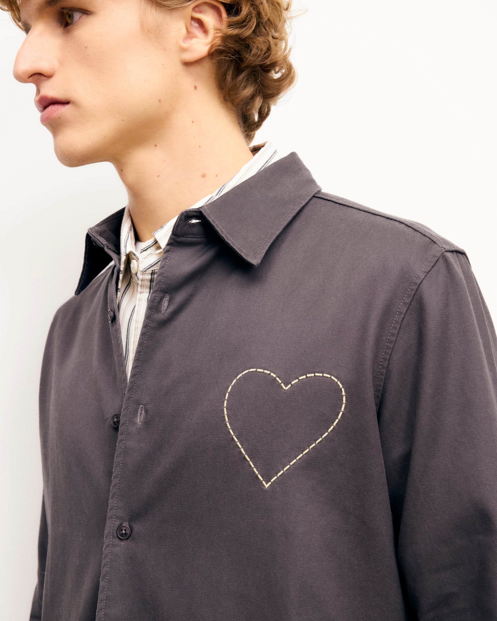 WASHED BLACK / NEW / QTY : 69 / Chemise Manches Longues - Washed Black