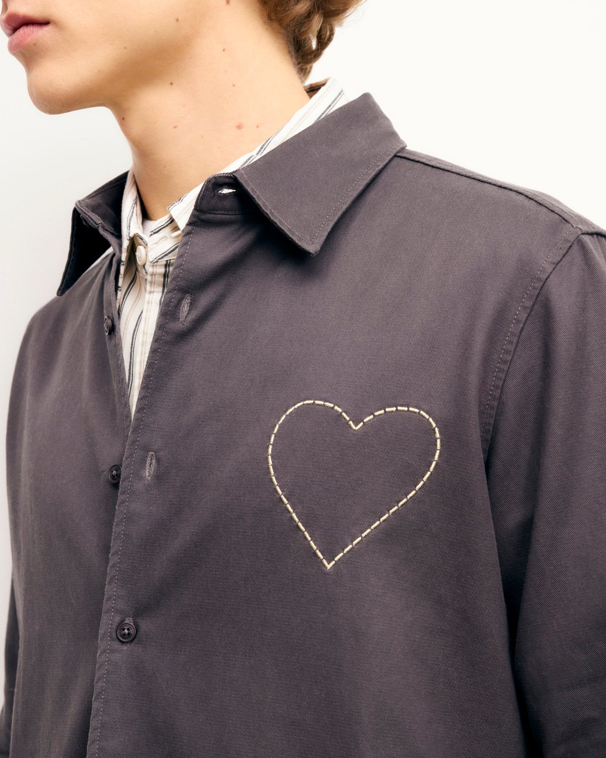 Chemise à manches longues - Washed Black