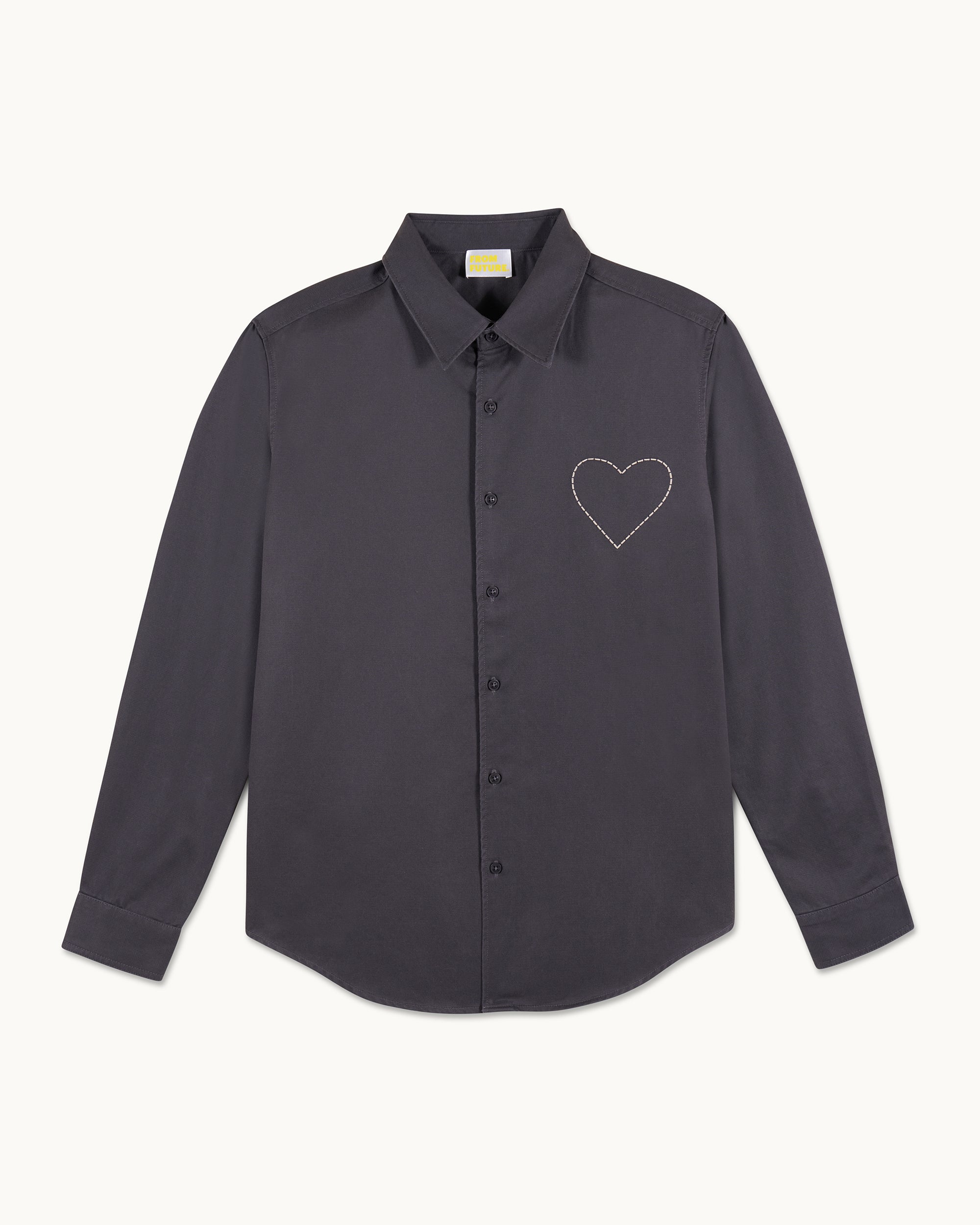 WASHED BLACK / NEW / QTY : 69 / Chemise Manches Longues - Washed Black