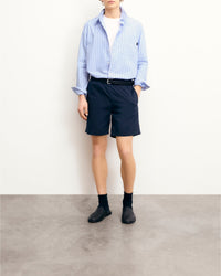 Chemise à manches longues - Multi Rayure Bleu Ciel