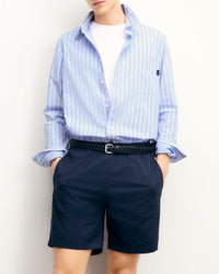 Chemise à manches longues - Multi Rayure Bleu Ciel
