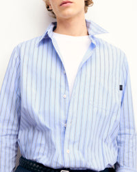 Chemise à manches longues - Multi Rayure Bleu Ciel