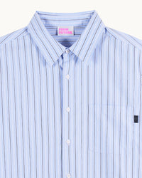Chemise à manches longues - Multi Rayure Bleu Ciel