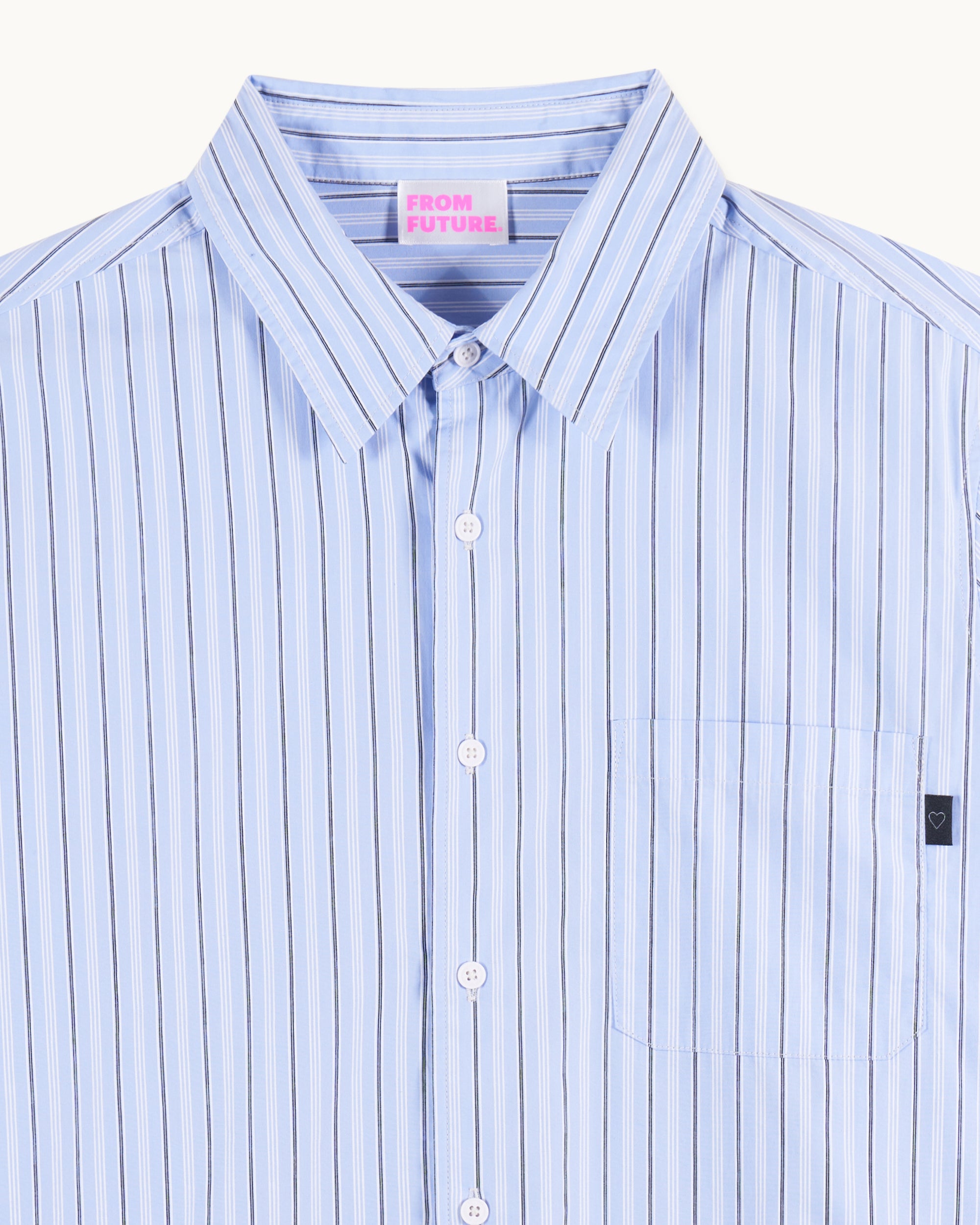 MULTI RAYURE BLEU CIEL / NEW / QTY : 51 / Chemise Manches Longues - Multi Rayure Bleu Ciel