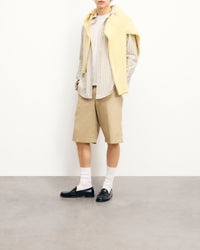 Chemise à manches longues - Multi Rayures Beige