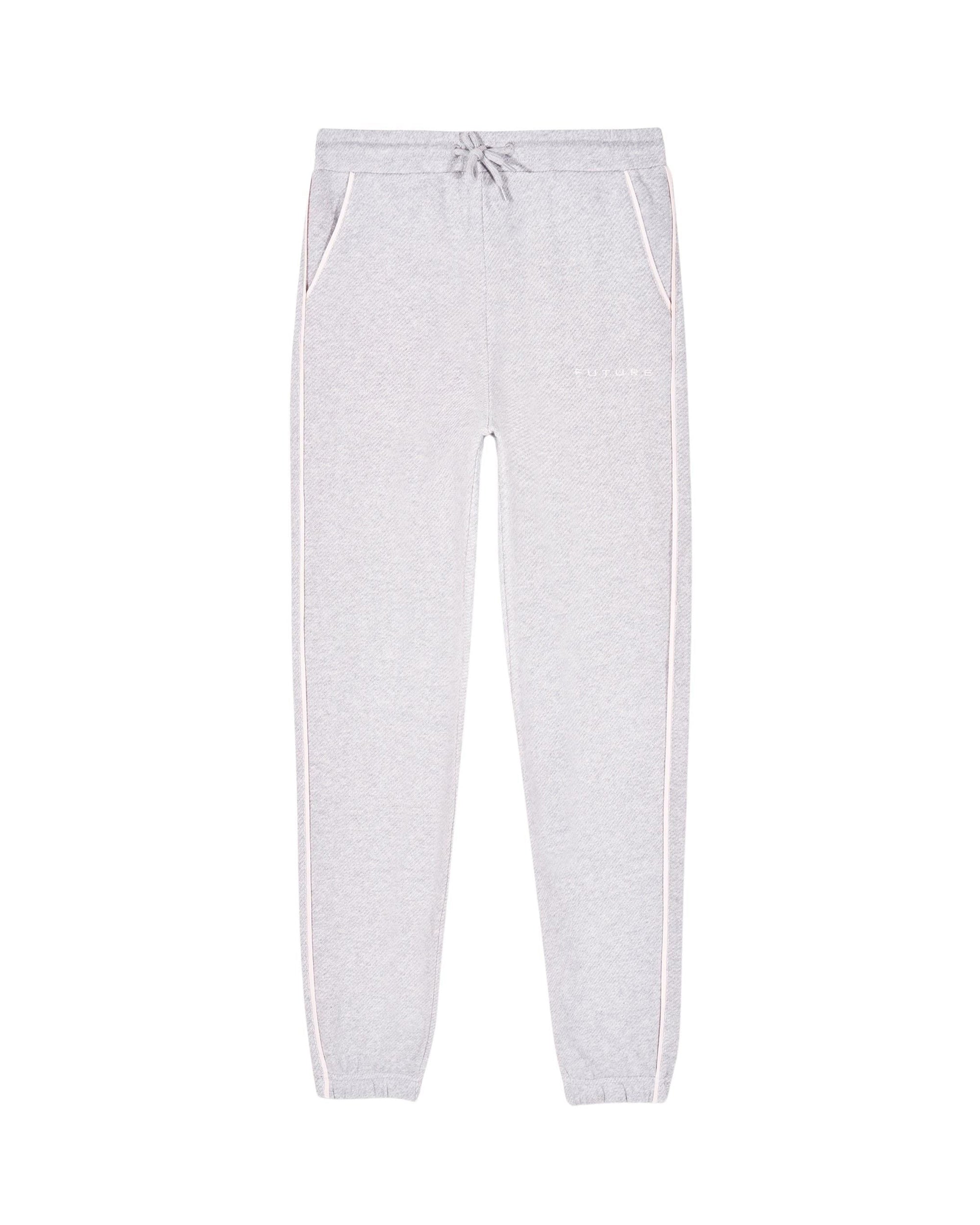 Pantalon de jogging large à poches - Gris Chiné Clair