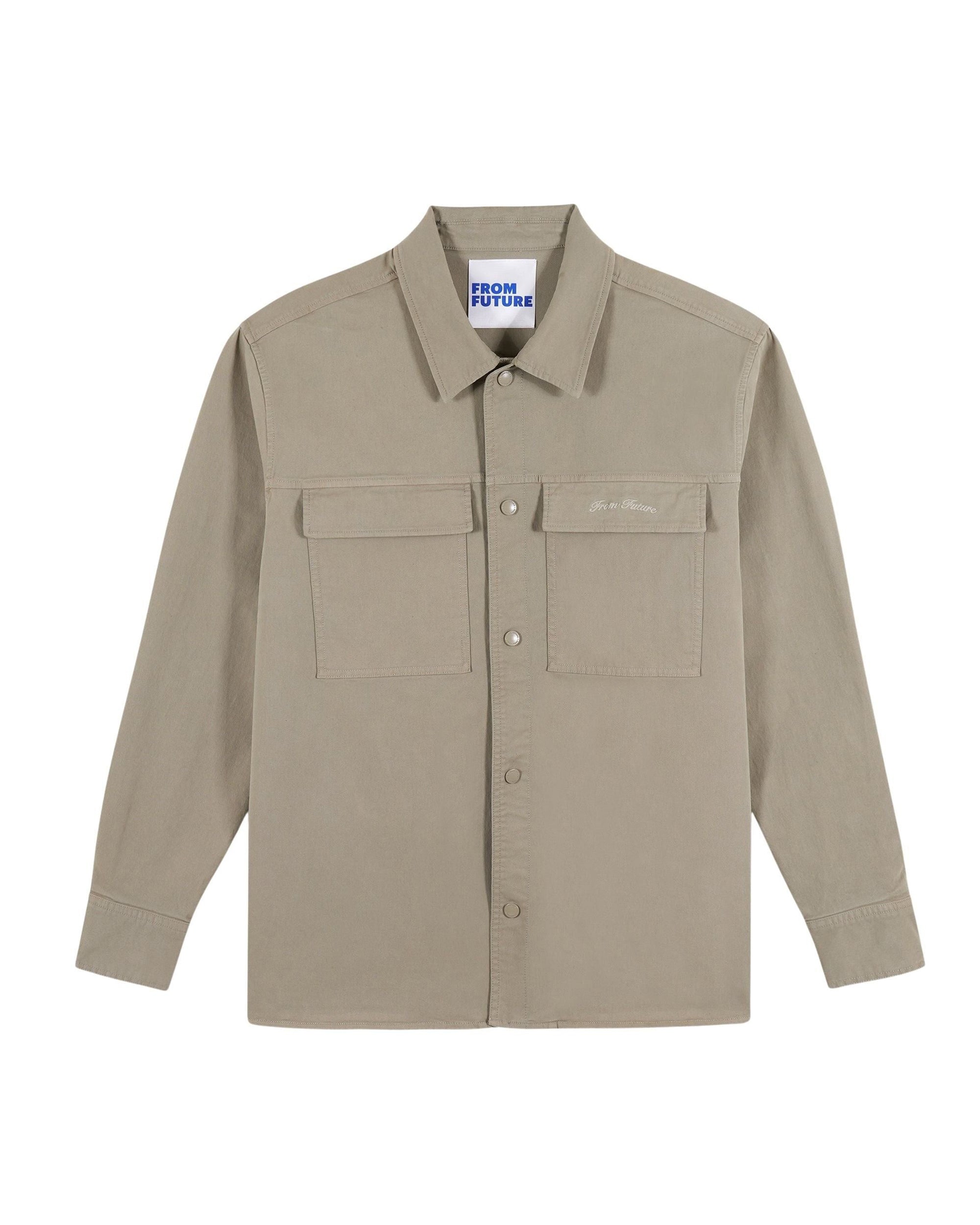 Veste à col chemise - Light Kaki