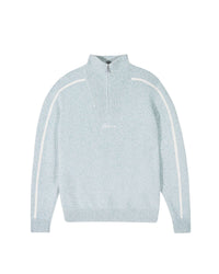 Pull à col camionneur zippé en cachemire - Storm Green
