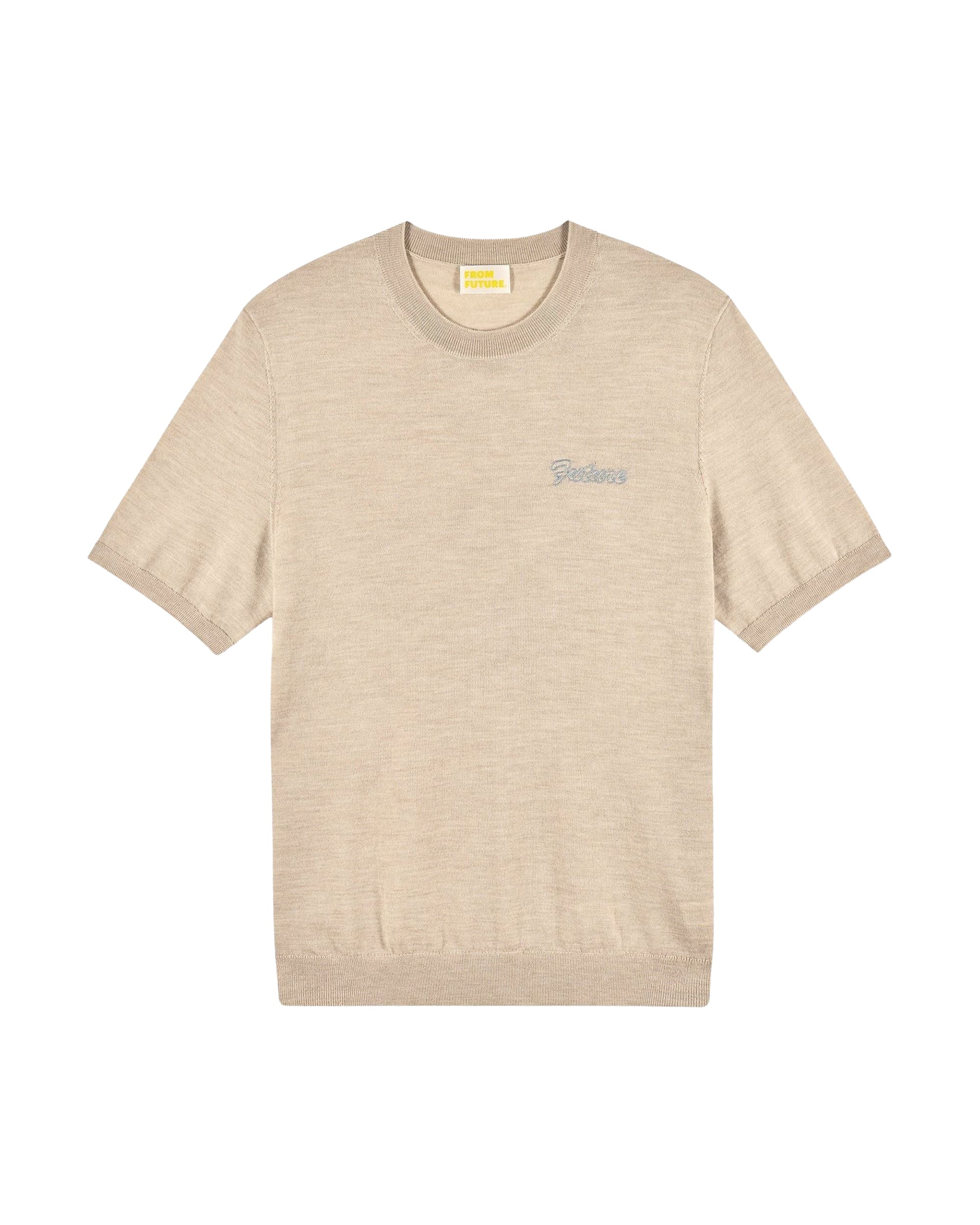 Pull à col rond Mc Future en laine - Beige Chiné