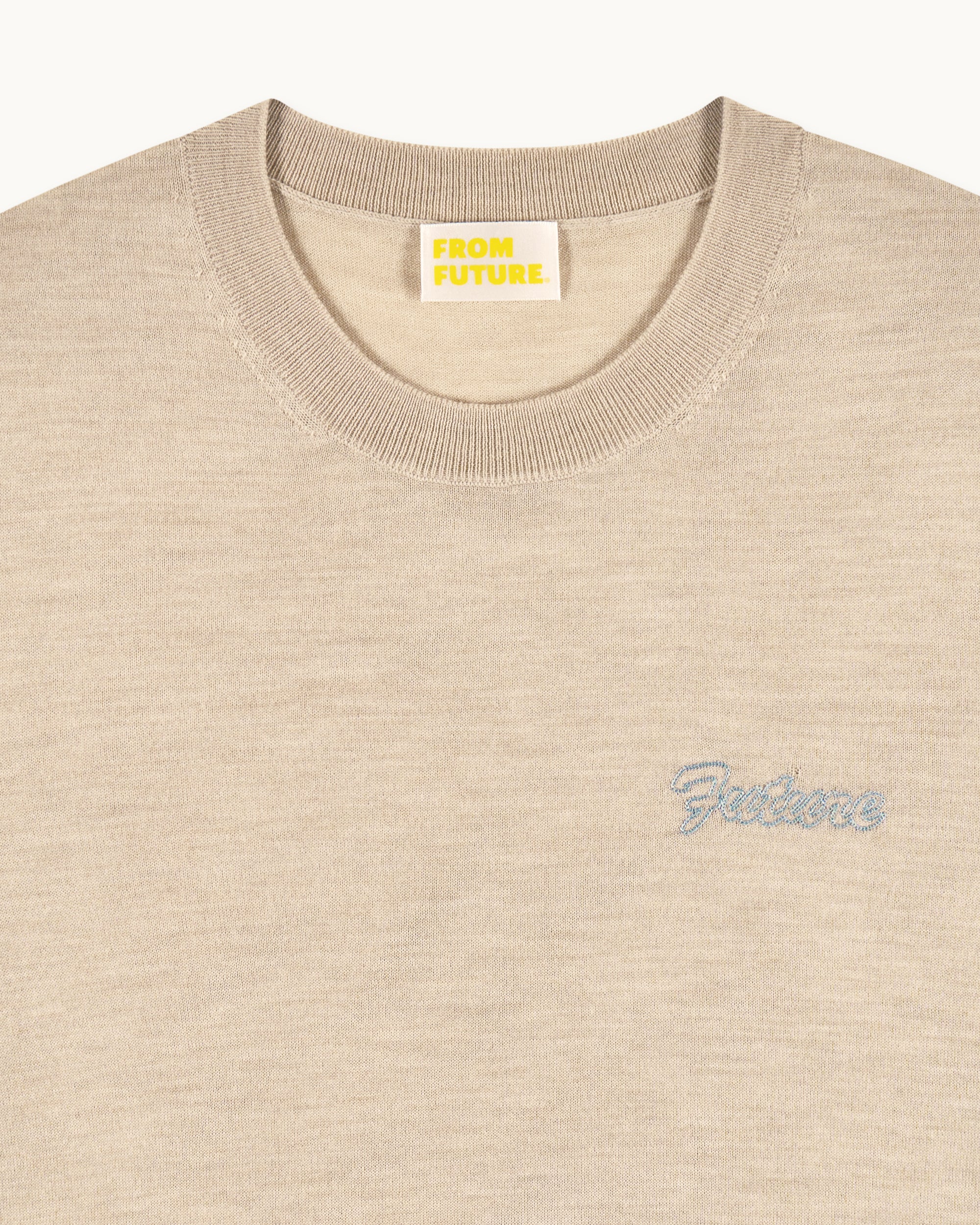 BEIGE CHINÉ / NEW / QTY : 1 / Pull Col Rond Mc Future - Beige Chiné