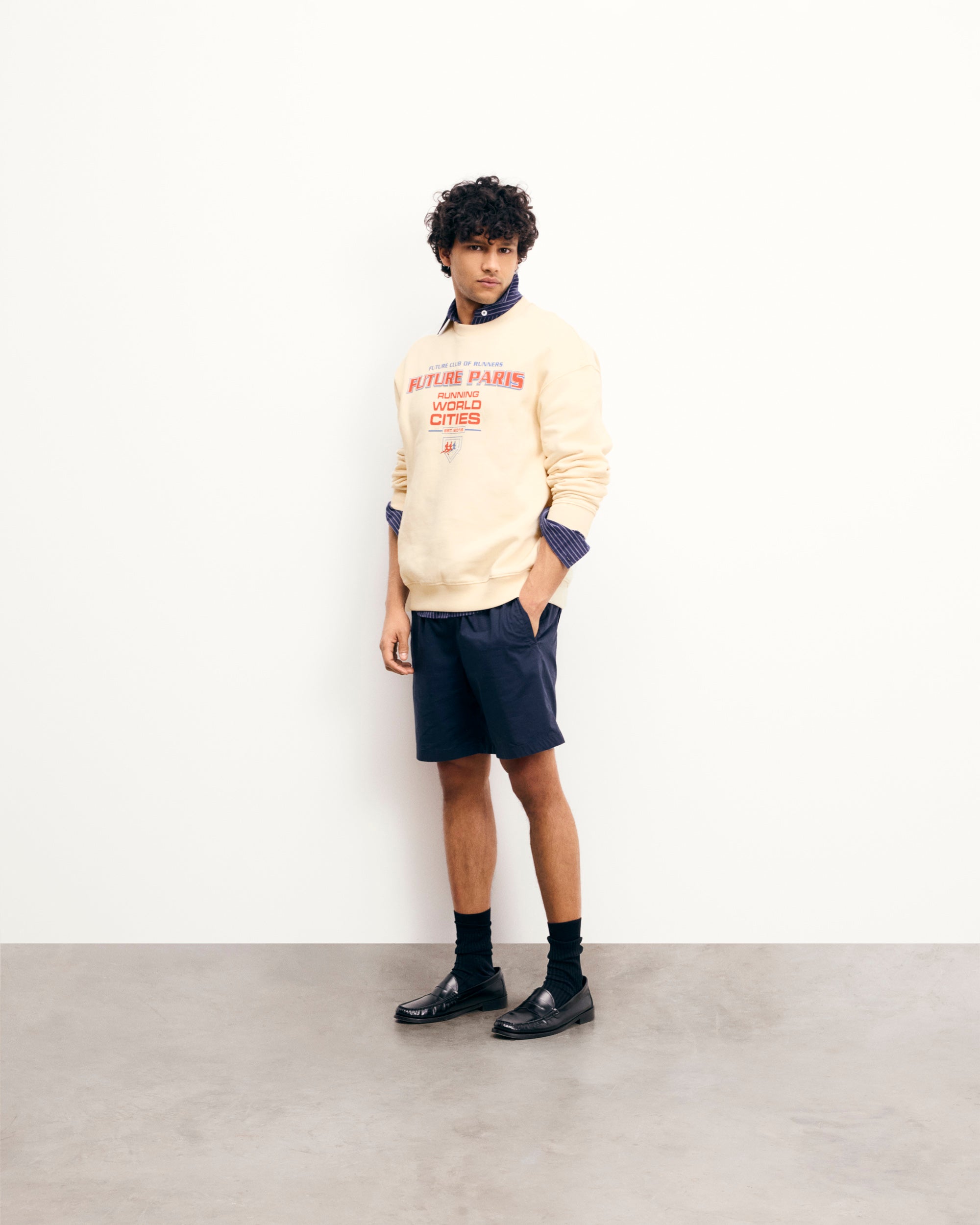 SABLE / NEW / QTY : 78 / Sweatshirt Col Rond - Sable