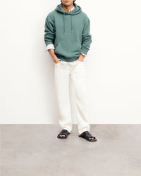Hoodie Don't mess with the Future - Washed Green