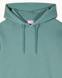 Hoodie Don't mess with the Future - Washed Green