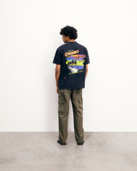 WASHED BLACK / NEW / QTY : 9 / T-shirt Col Rond Manches Courtes - Washed Black