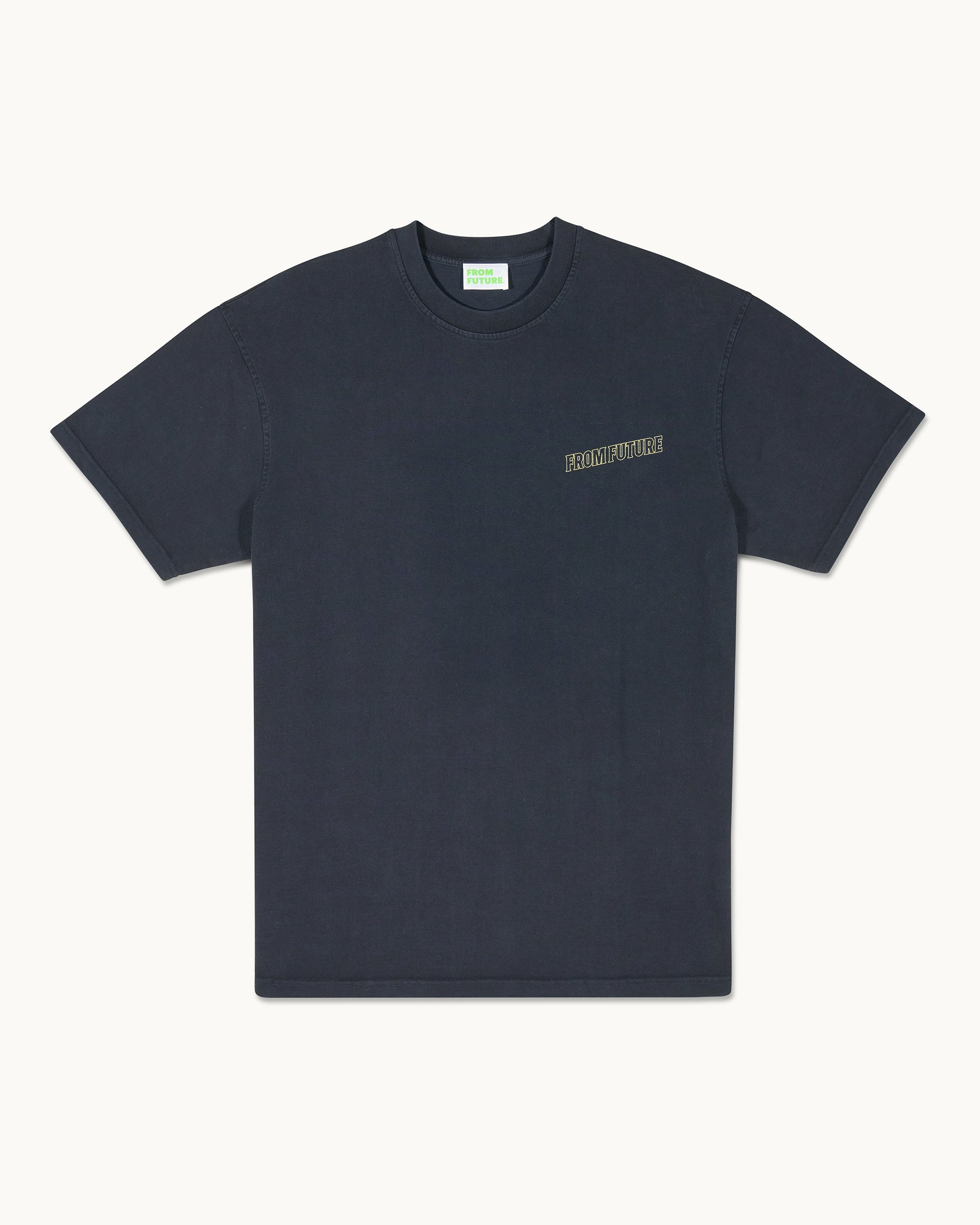 WASHED BLACK / NEW / QTY : 9 / T-shirt Col Rond Manches Courtes - Washed Black