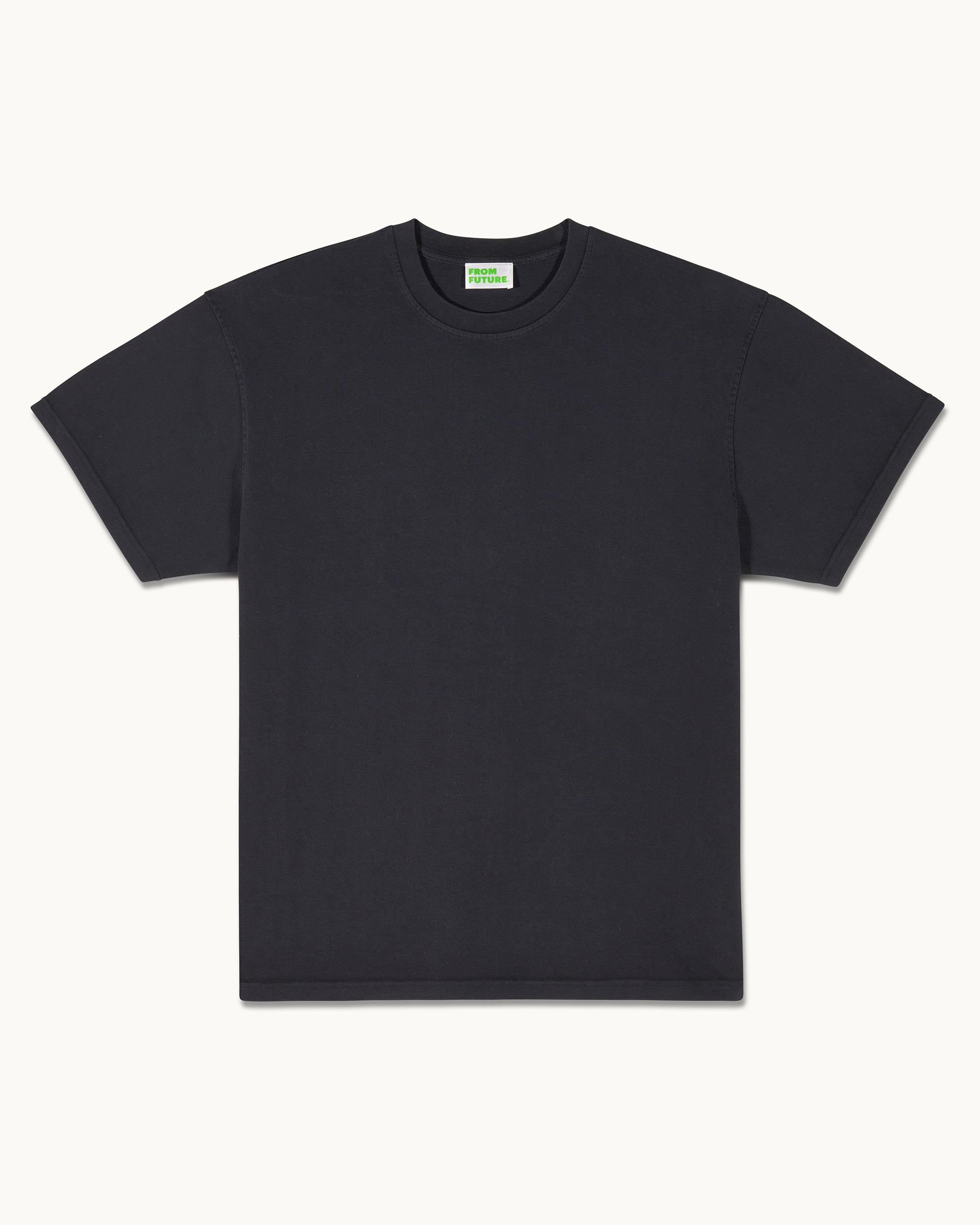 WASHED BLACK / NEW / QTY : 27 / T-shirt Col Rond Manches Courtes - Washed Black