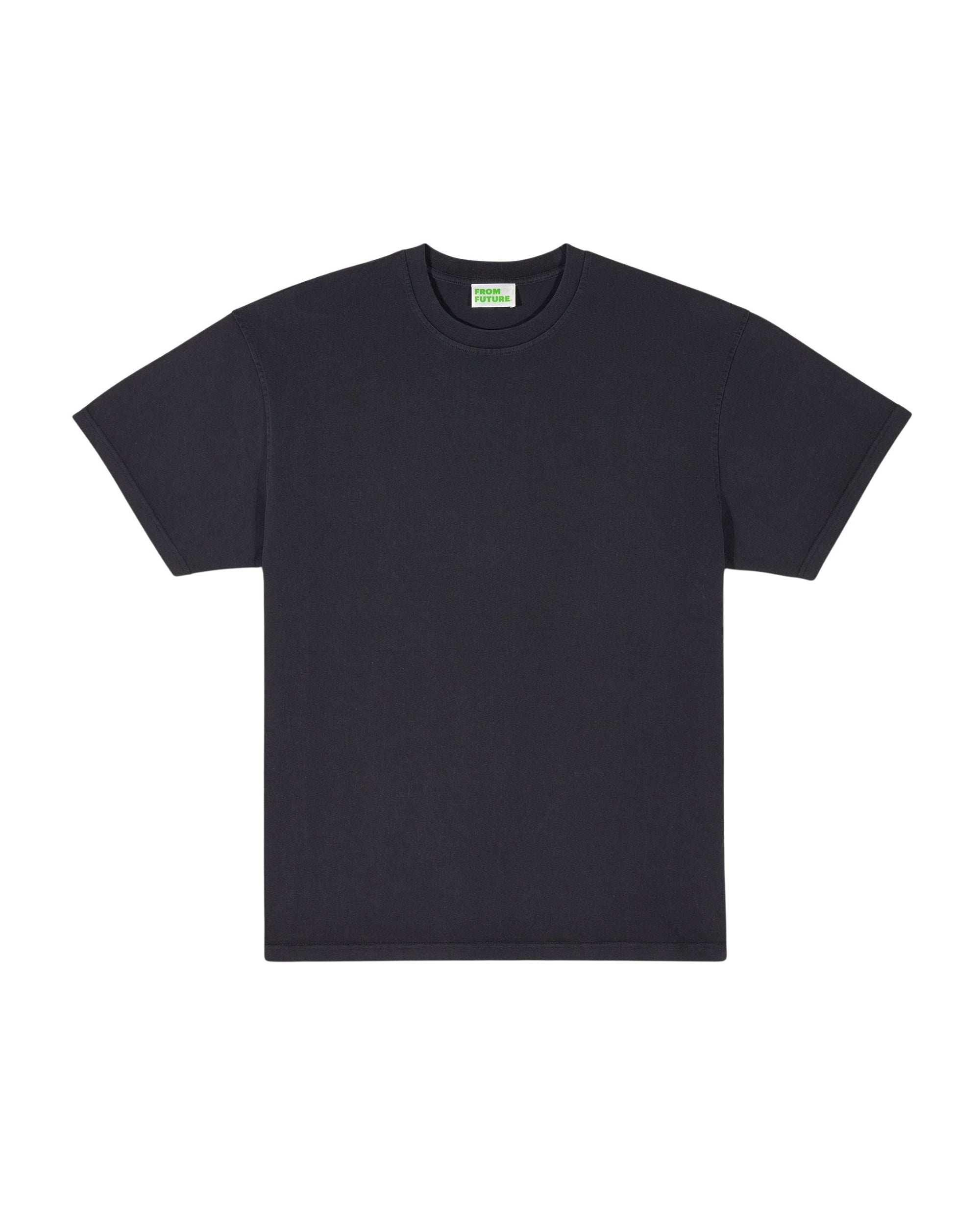 T-shirt à col rond - Washed Black