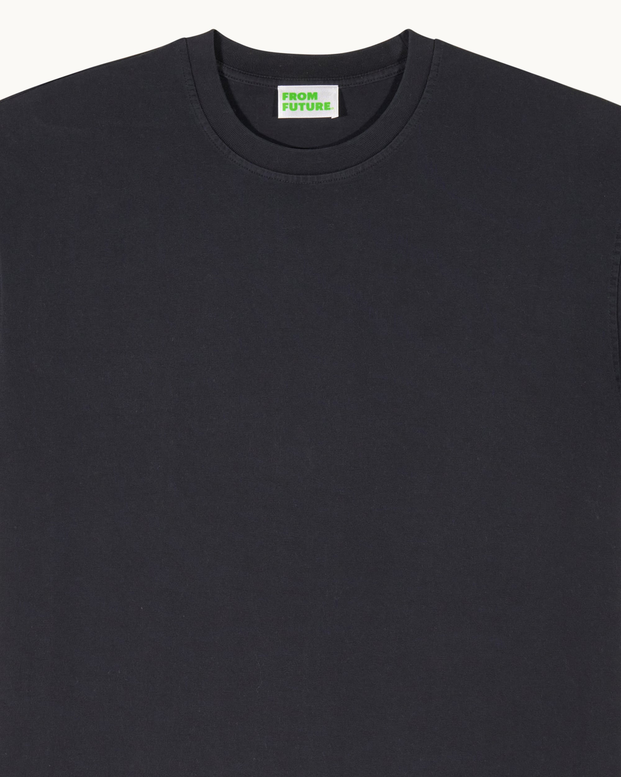 WASHED BLACK / NEW / QTY : 27 / T-shirt Col Rond Manches Courtes - Washed Black