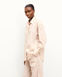 RAYURES BEIGE / NEW / QTY : 61 / Chemise Manches Longues - Rayures Beige