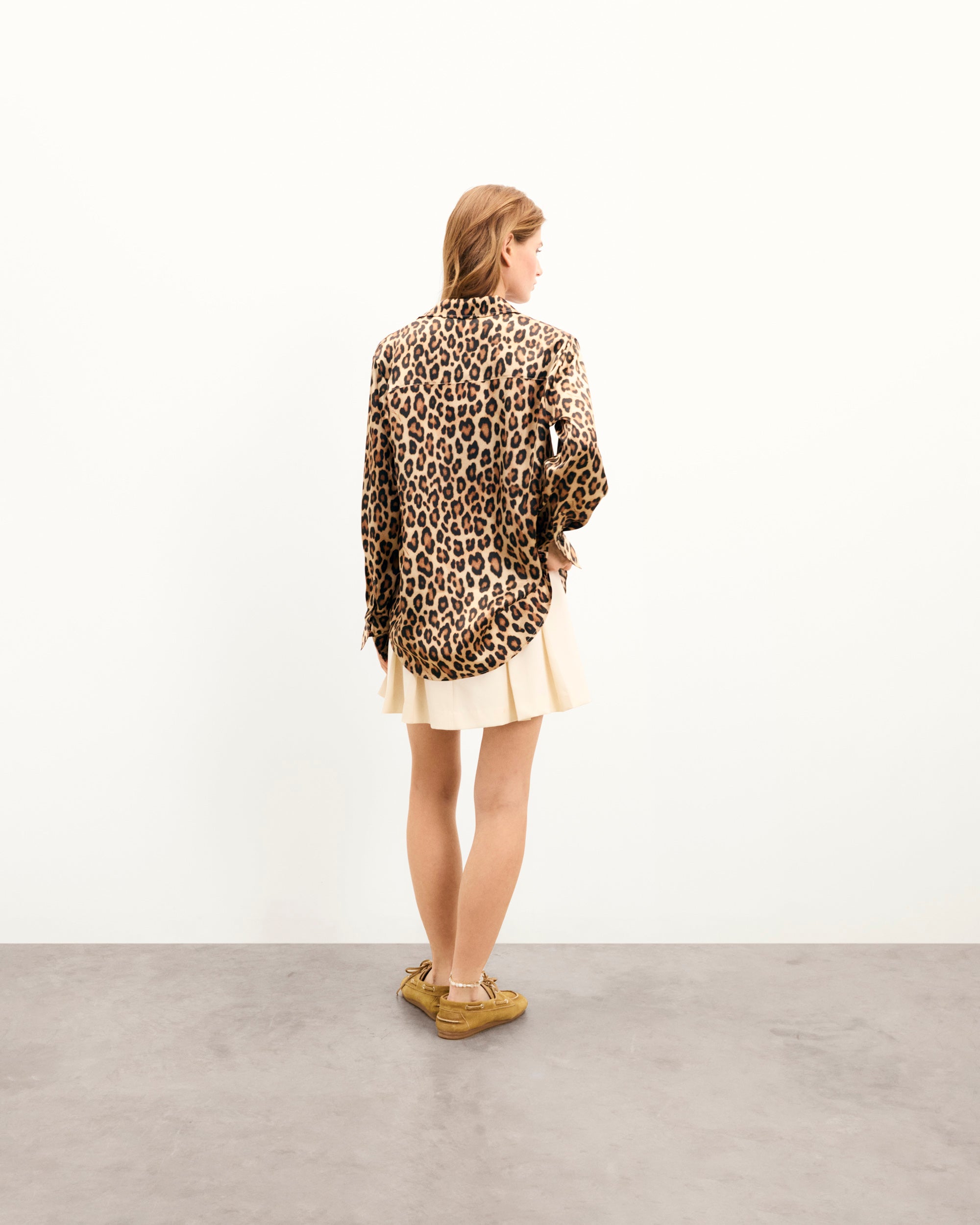 LEOPARD / NEW / QTY : 50 / Chemise Manches Longues Gaby - Leopard
