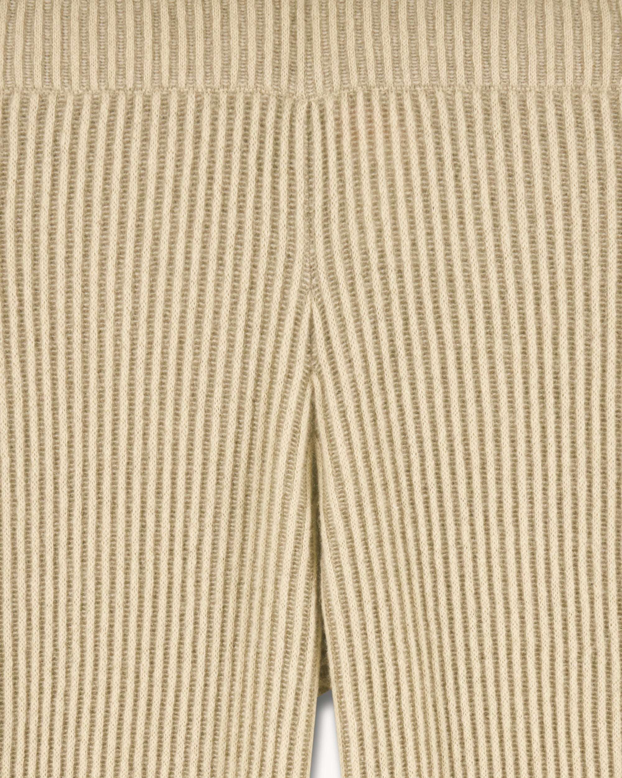 Pantalon de jogging large bicolore en cachemire - Beige