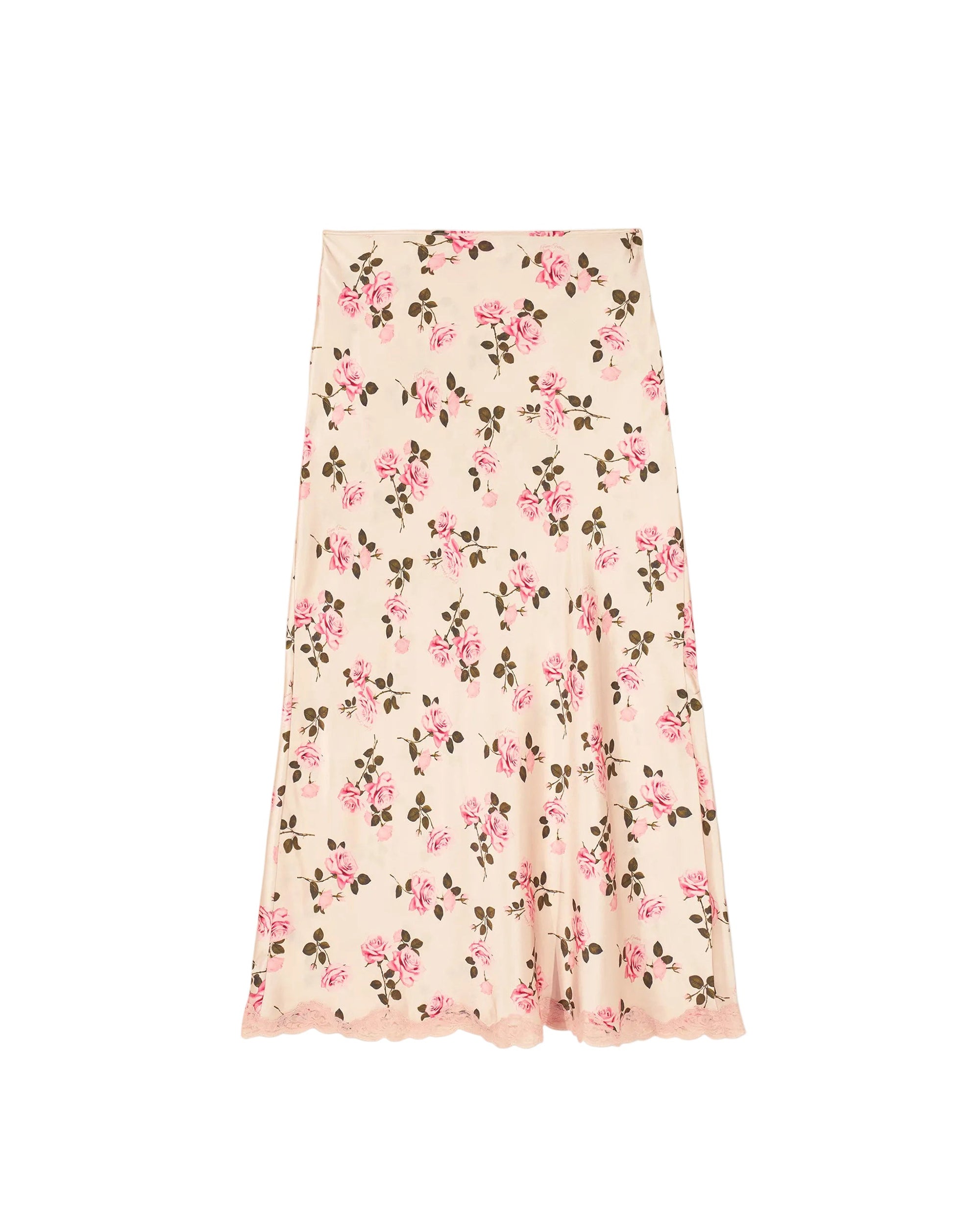 Jupe longue Malka en soie - Garden Romance