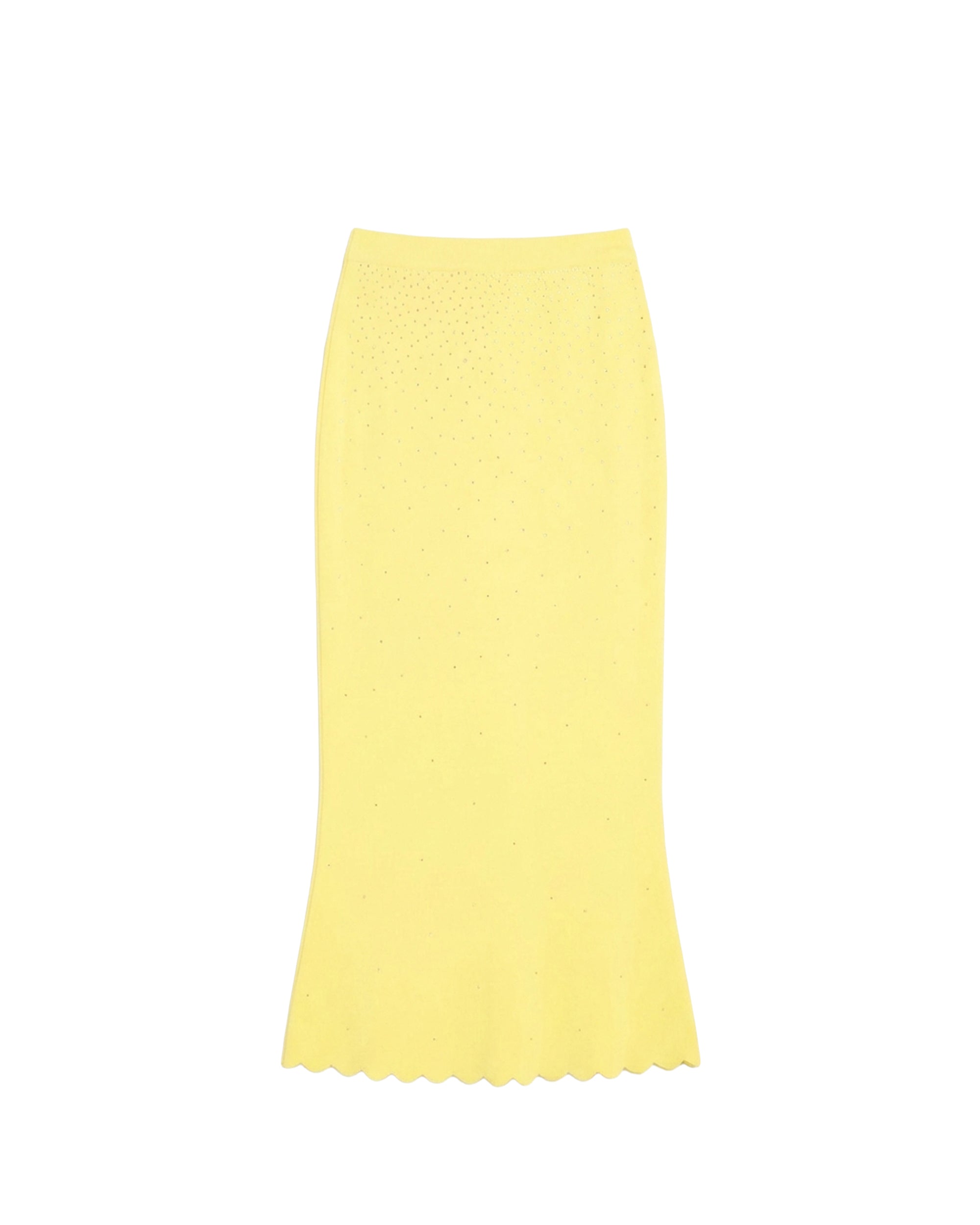 Jupe longue à strass - Sky Yellow