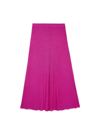 Jupe midi en lurex - Shiny Pink