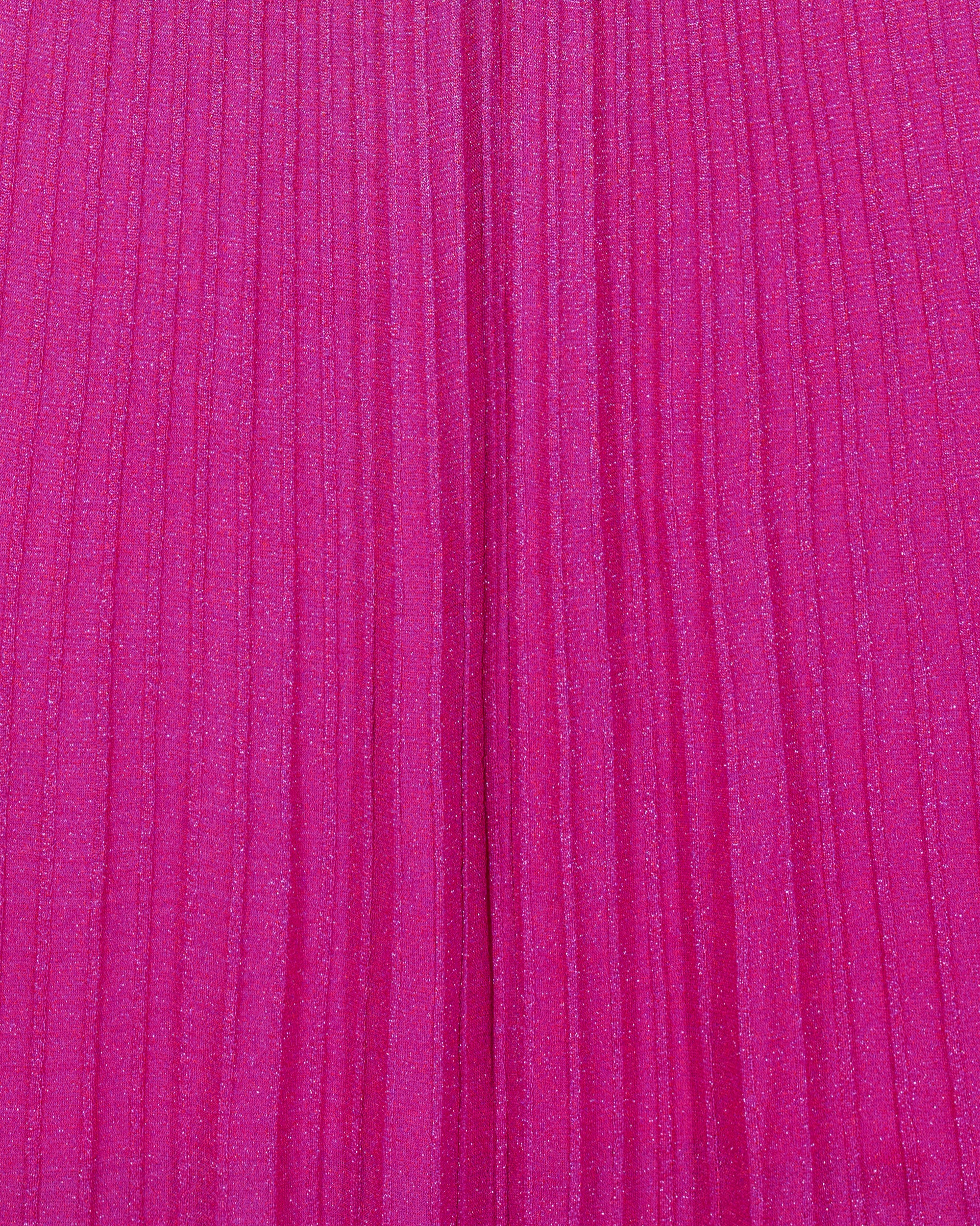 Jupe midi en lurex - Shiny Pink