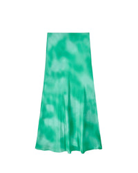 Jupe longue Rivka en soie - Fuzzy Green